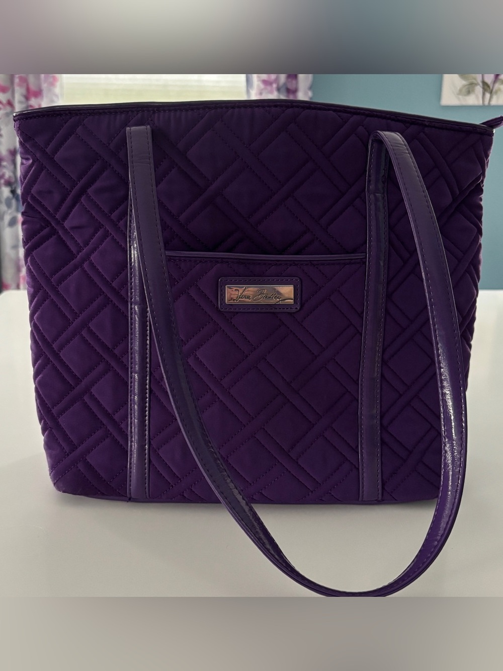 Vera Bradley Small Vera Tote in Elderberry